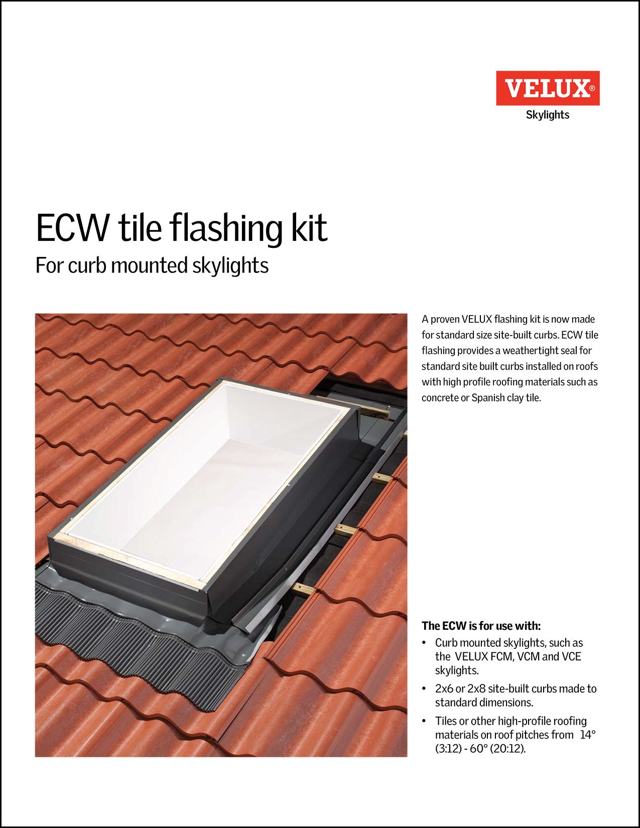ECW Tile flashing kit brochure
