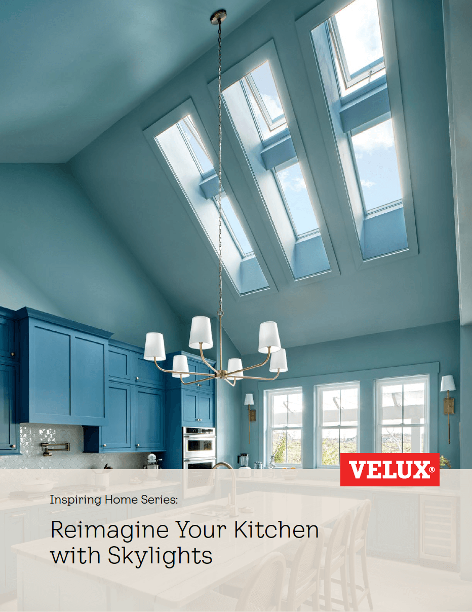 Reimagine your kitchen's natural light and fresh air with VELUX skylights.